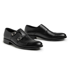 Men Pirlo Black Tobacco Shoes