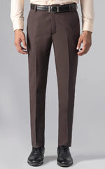 Men Brown Slim Fit Trouser