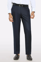 Men Blue Smart Fit Trouser