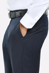 Men Blue Smart Fit Trouser