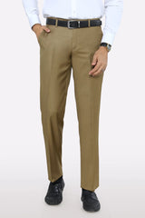 Men Dark Olive Slim Fit Trouser