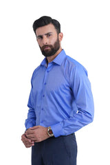 Men Classic Blue Formal Shirt