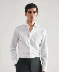 Men Crisp White Formal Shirt