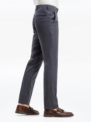 Men Dark Grey Smart Fit Trouser