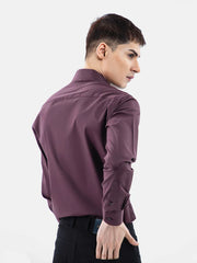 Men Maroon Formal Shirt