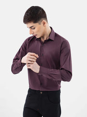 Men Maroon Formal Shirt