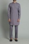 KURTA TROUSER SUIT - DARK GREY