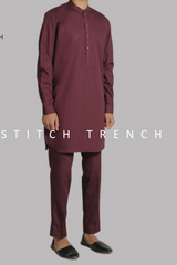 Maroon Kurta & Trouser