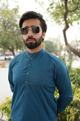 Blue Plane Kurta & Shalwar