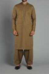 SHALWAR KAMEEZ - OLIVE GREEN