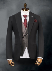 Charcoal Grey 3Pc Suits