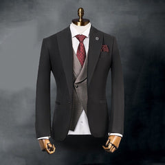 Charcoal Grey 3Pc Suits