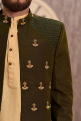 Green Embellished Princesuit